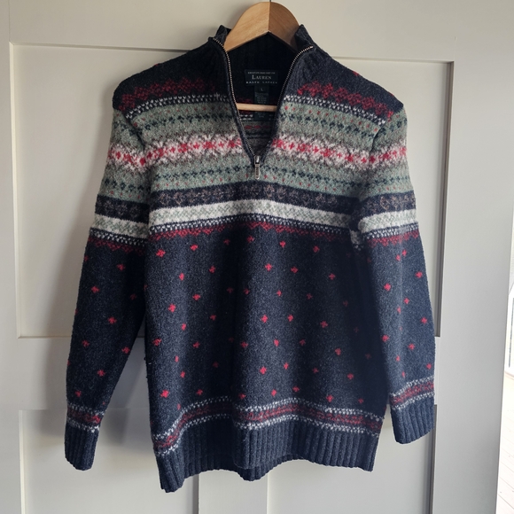 Lauren Ralph Lauren Sweaters - Lauren Ralph Lauren Hand Knit Wool Blend Sweater Size L READ